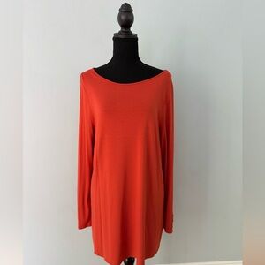 J. Jill Vibrant Orange Long Sleeve Top